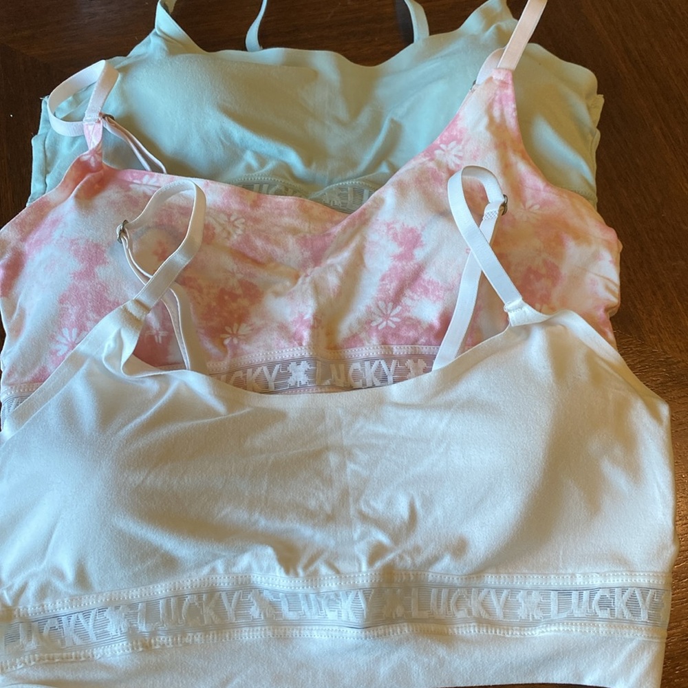 Lucky Brand bra size L, set of three (3) EUC